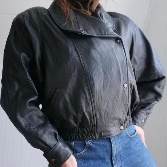 Vintage 90s leather jacket - Picture 4 of 8